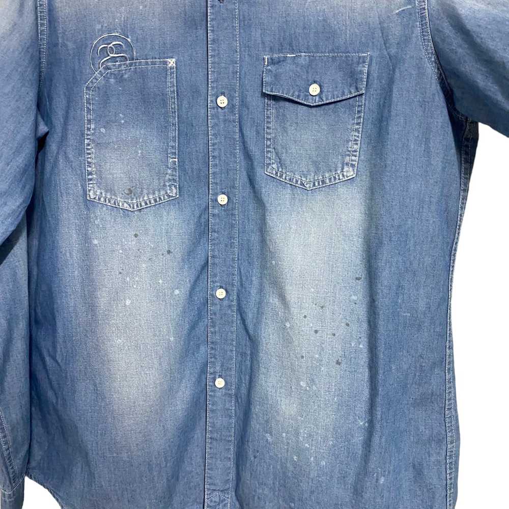 Stussy Stussy Denim Chambray Painter Shirt Fade - image 7