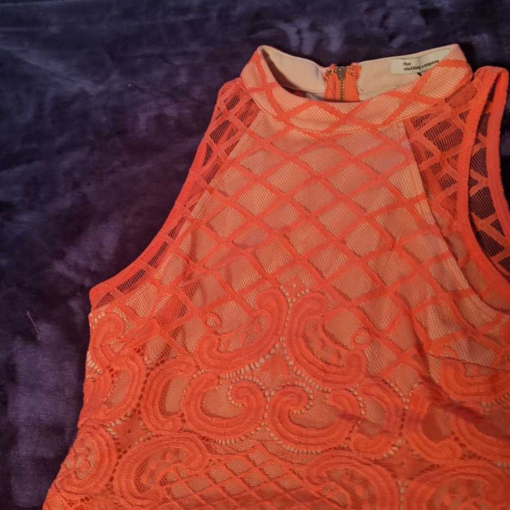 Coral Vintage Inspired Dress - image 6