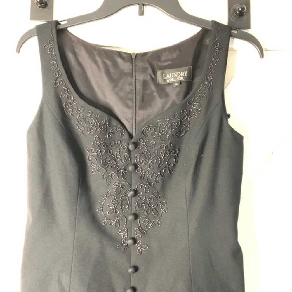 Women’s Laundry Black Vintage Embroidered Sleevel… - image 6