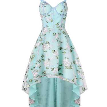 New  1950S FLORAL EMBROIDERY DRESS - image 1