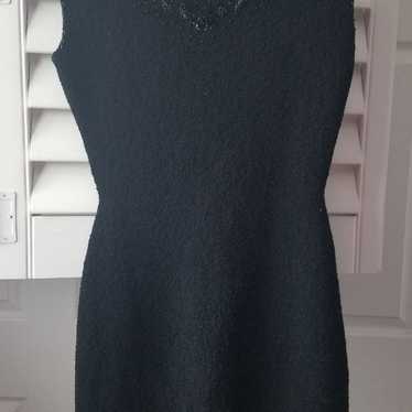 Vintage Black Beaded Dress - image 1