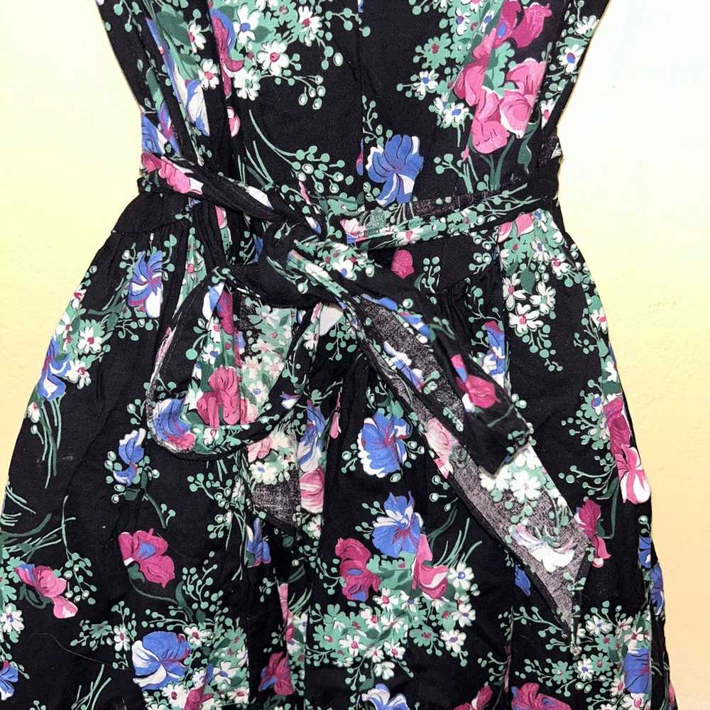 VINTAGE jodi michaels floral a-line dress size 7 … - image 7