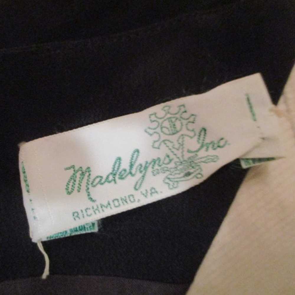 vintage Madelyn's Inc. silk sleeveless mid length… - image 7