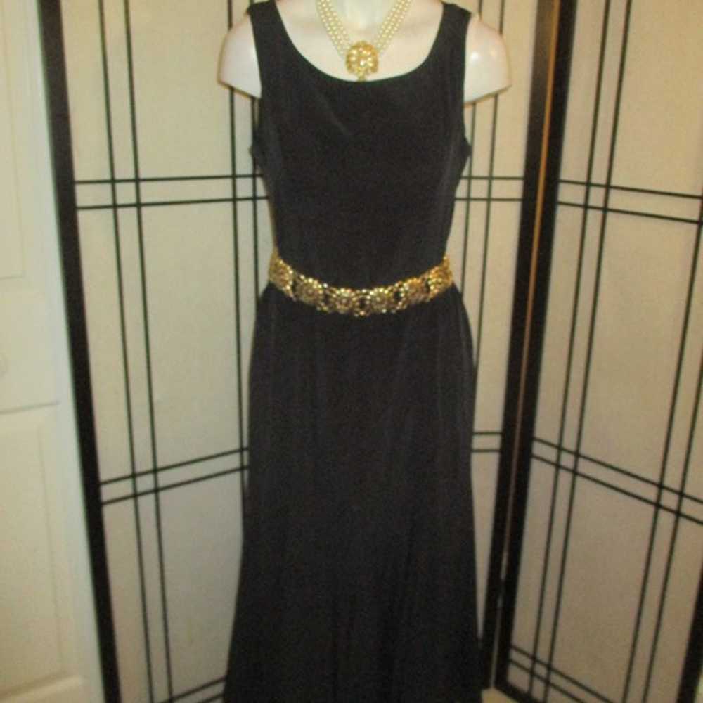 vintage Madelyn's Inc. silk sleeveless mid length… - image 8