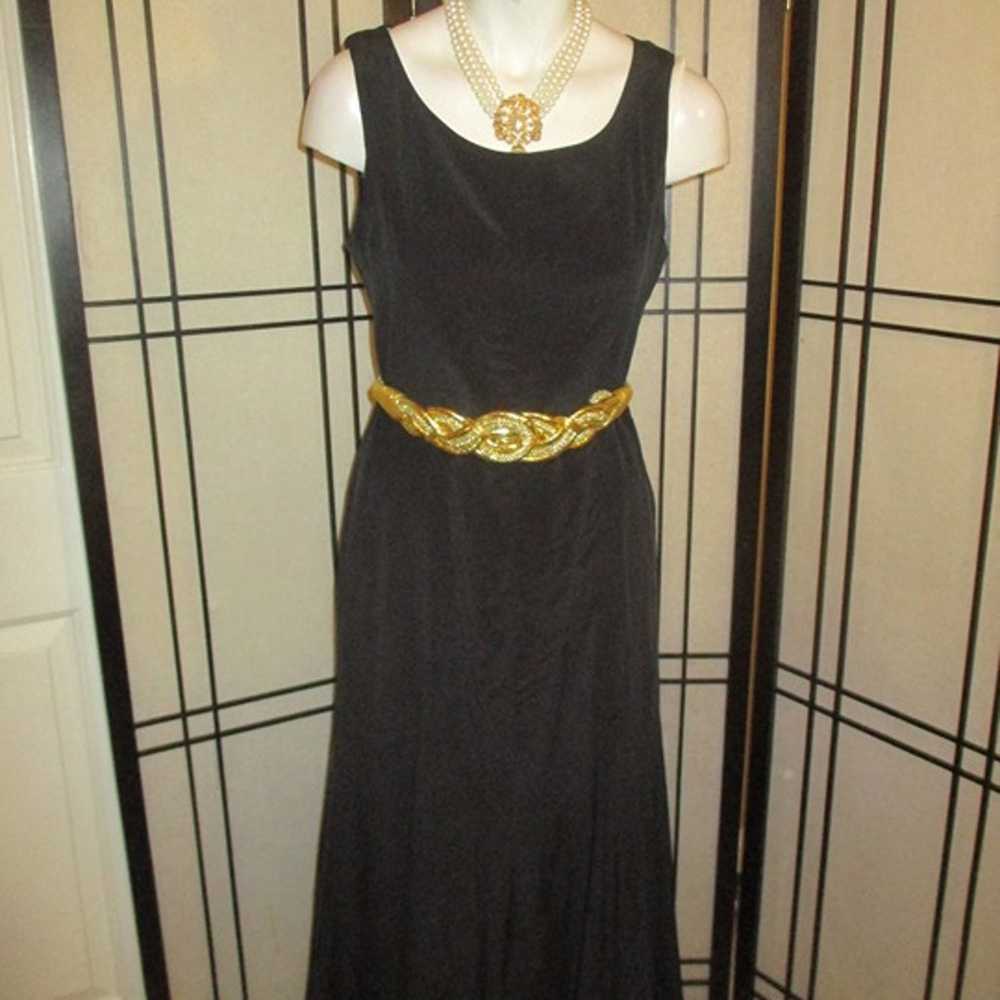 vintage Madelyn's Inc. silk sleeveless mid length… - image 9