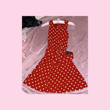 Cute red minnie 60s style dress - image 1