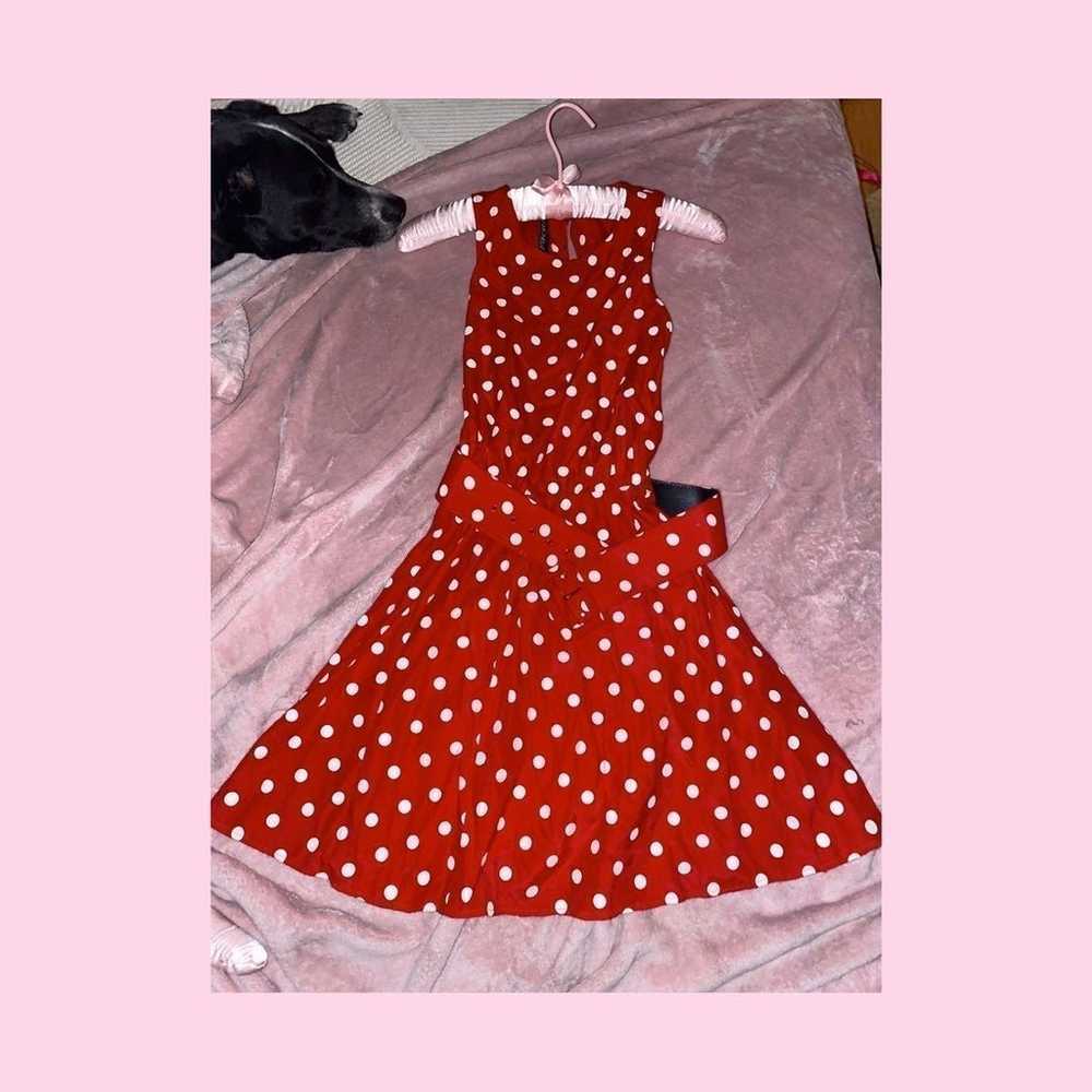 Cute red minnie 60s style dress - image 2