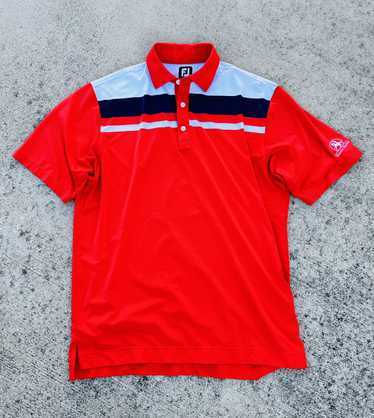 Footjoy Footjoy golf shirt men’s size large red w… - image 1