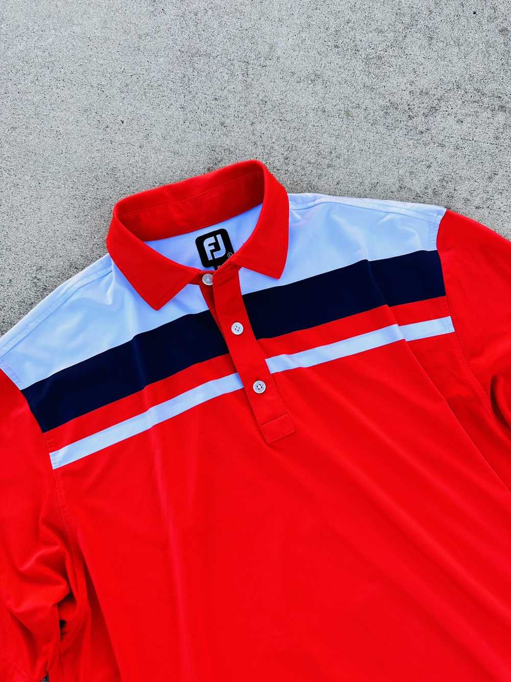 Footjoy Footjoy golf shirt men’s size large red w… - image 2