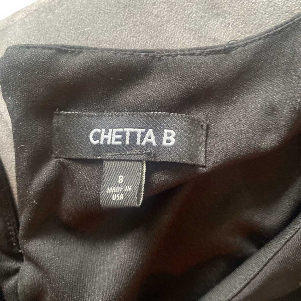 Vintage Chetta B Women's Dress Size 8 Black Stret… - image 8