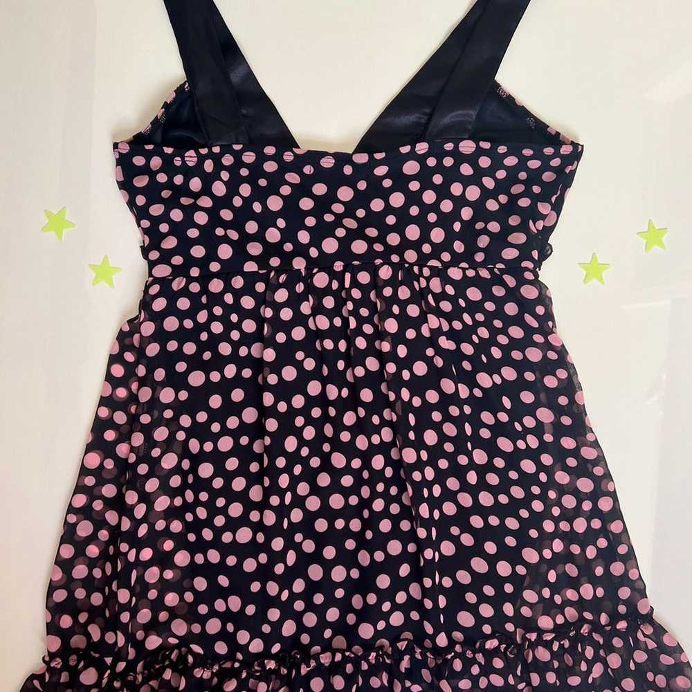 Vintage Polka-Dot Y2k Dress - image 2