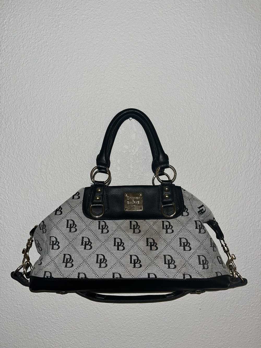 Dooney & Bourke Dooney & Bourke Black and Grey Le… - image 1