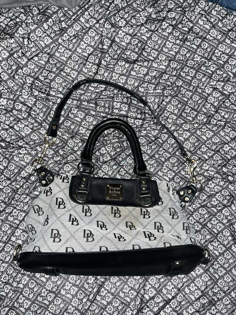 Dooney & Bourke Dooney & Bourke Black and Grey Le… - image 5