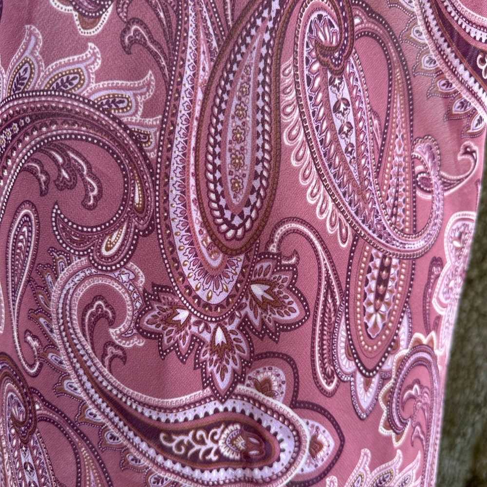 Vintage Paisley Slip Dress - image 5