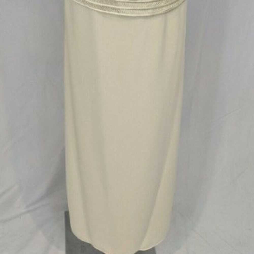 Kathy Roberts Vintage Cream Sleeveless Dress Size… - image 6