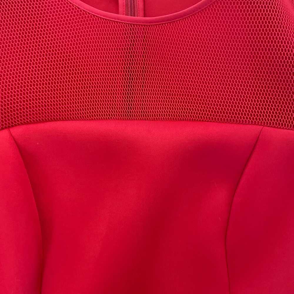 long sleeve elegant red dress - image 5
