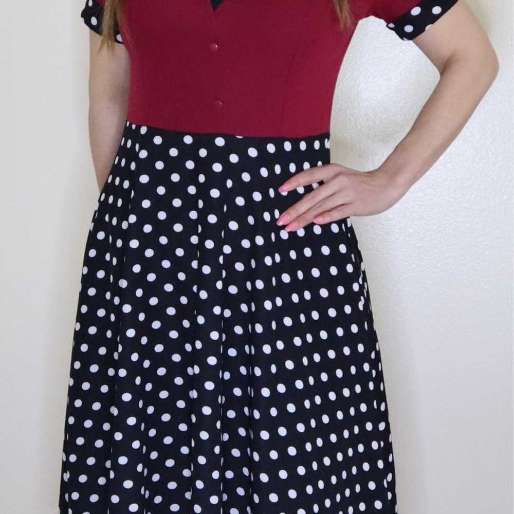Retro Maxi dress with POCKETS - image 3