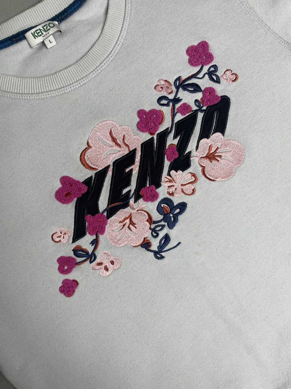 Kenzo 🧊Kenzo Paris Sweatshirt Sweater Flowers Pr… - image 2