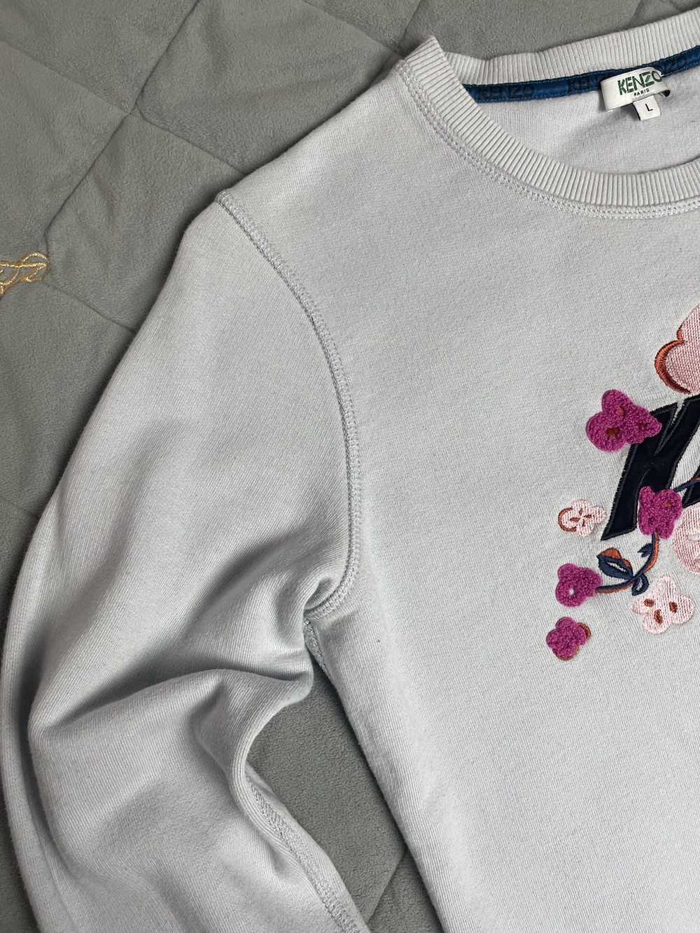 Kenzo 🧊Kenzo Paris Sweatshirt Sweater Flowers Pr… - image 6