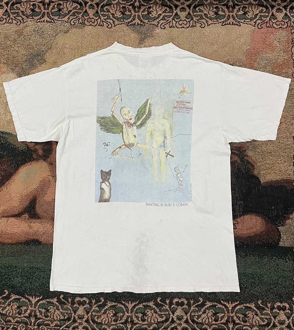 Nirvana × Rock T Shirt × Vintage Kurt cobain RIP … - image 2