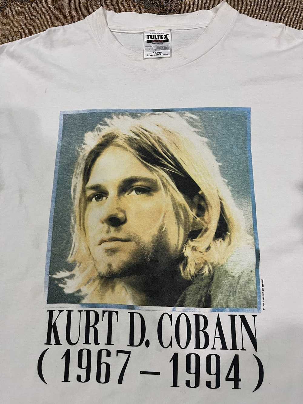 Nirvana × Rock T Shirt × Vintage Kurt cobain RIP … - image 3