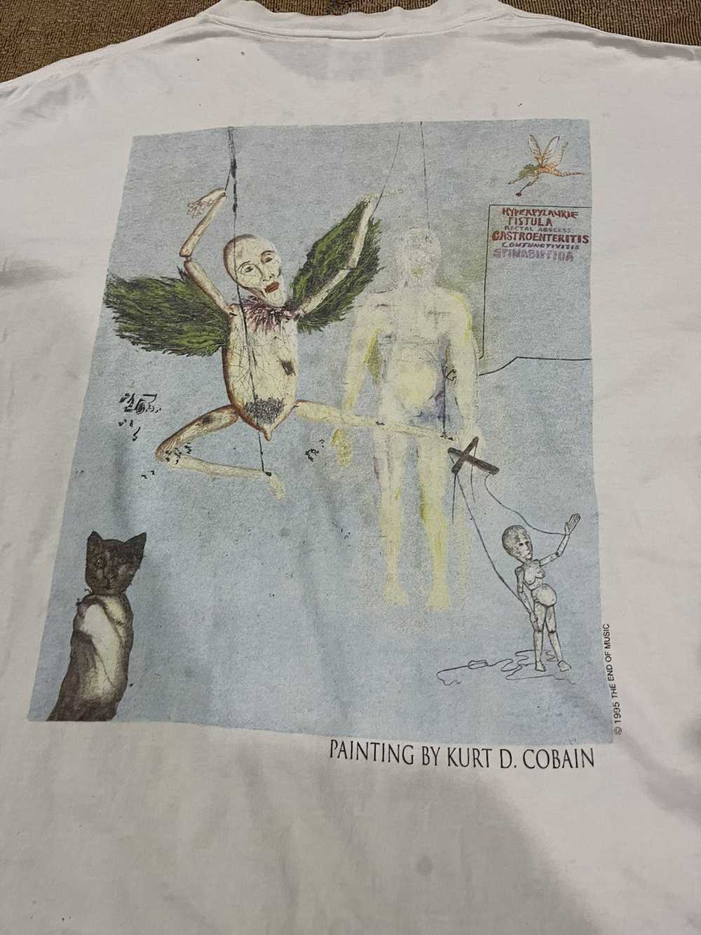 Nirvana × Rock T Shirt × Vintage Kurt cobain RIP … - image 4
