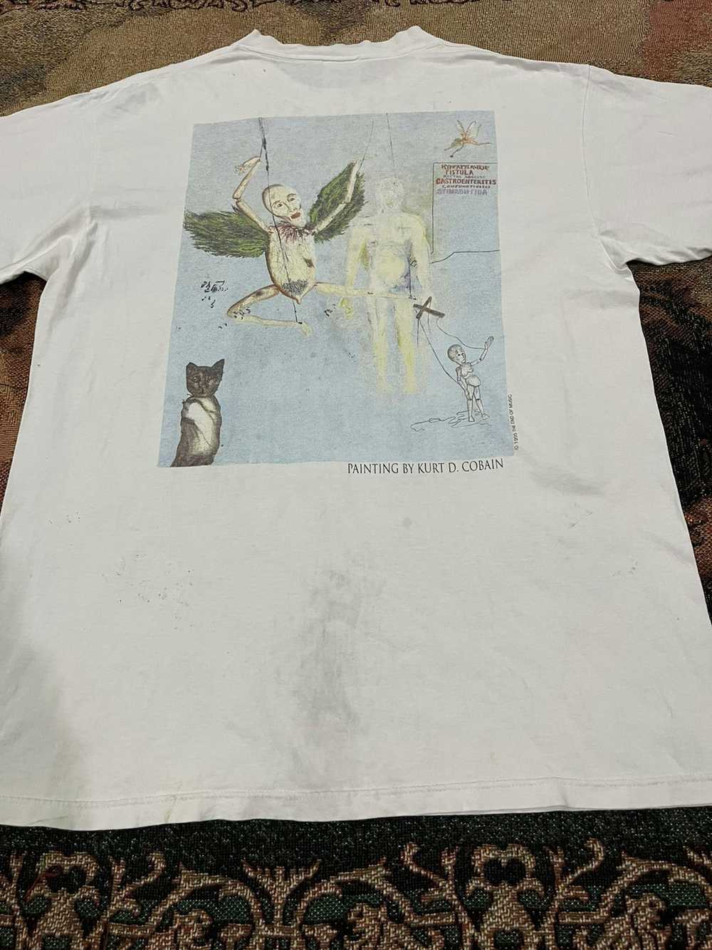 Nirvana × Rock T Shirt × Vintage Kurt cobain RIP … - image 6