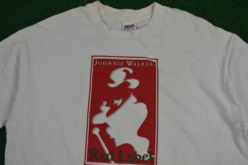 Vintage 90s Johnnie Walker Red Promo Tee Shirt Al… - image 3