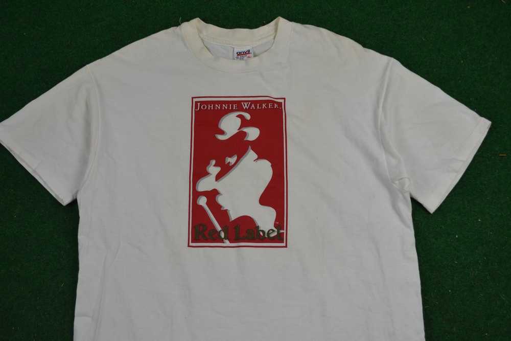 Vintage 90s Johnnie Walker Red Promo Tee Shirt Al… - image 4