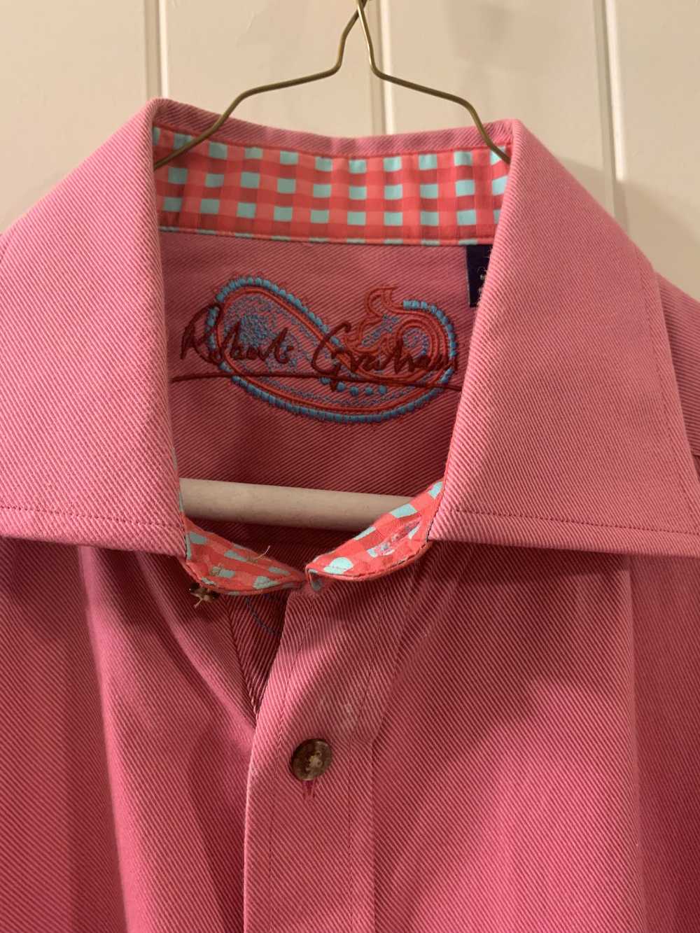 Robert Graham Robert Graham Sports Shirt (Pink wi… - image 3