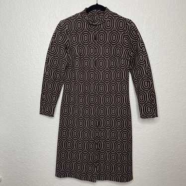 LuLaRoe Womens Dress Vintage XL Pleated Retro 70s Style Ikat Pattern