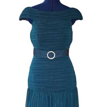 Vintage CAROL MIGNON Gown Dress 8 Off The Shoulde… - image 1