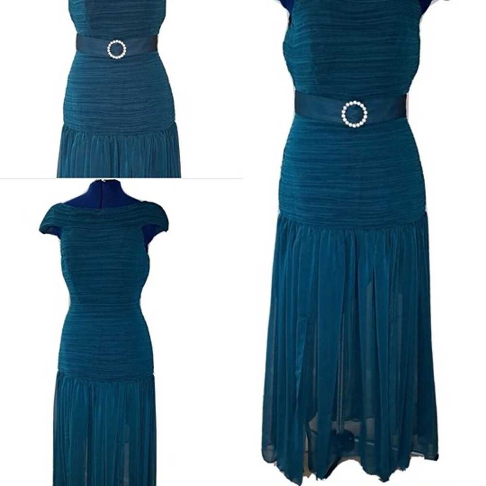 Vintage CAROL MIGNON Gown Dress 8 Off The Shoulde… - image 2