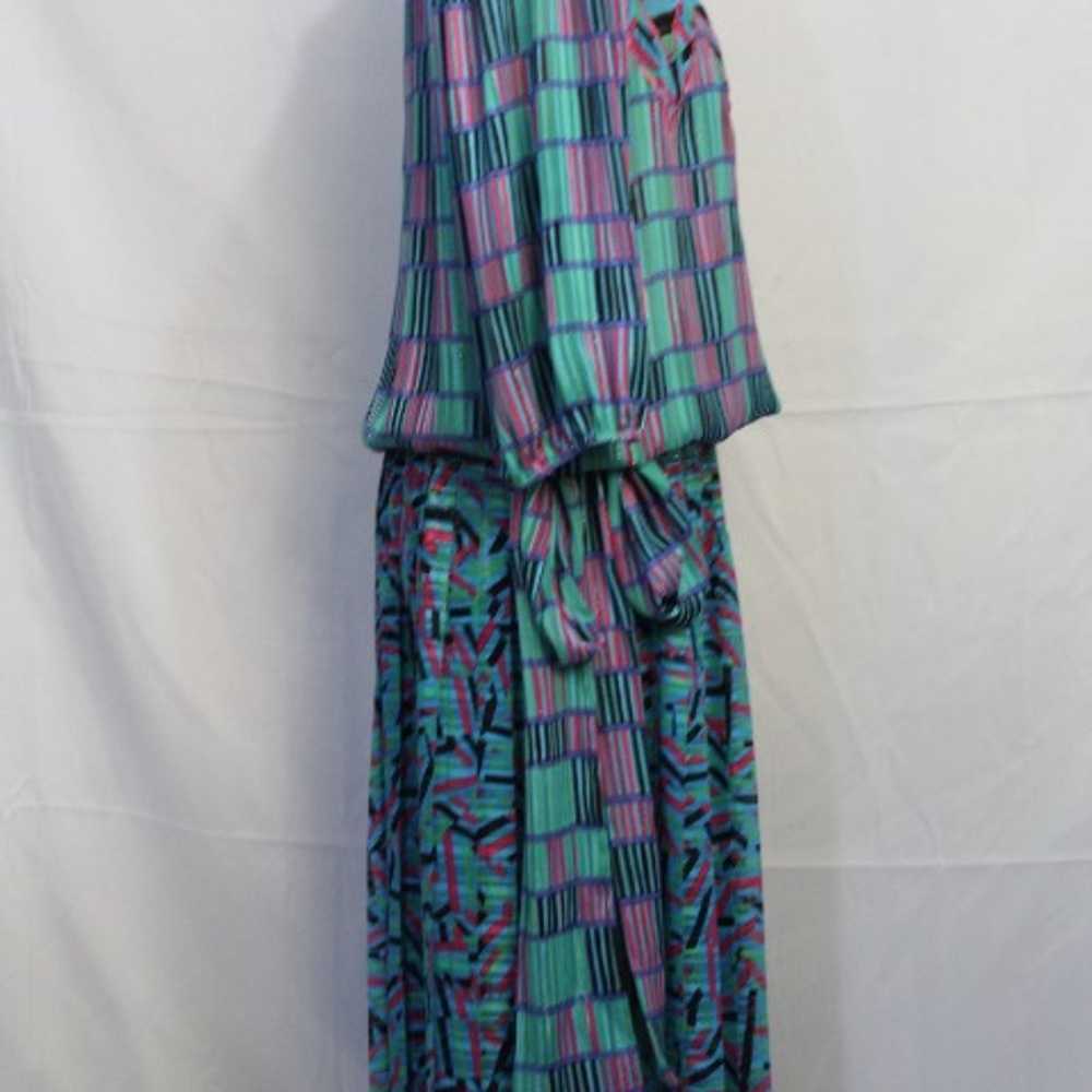 Lachine Vintage 1980s 100% Polyester Georgette Bl… - image 2