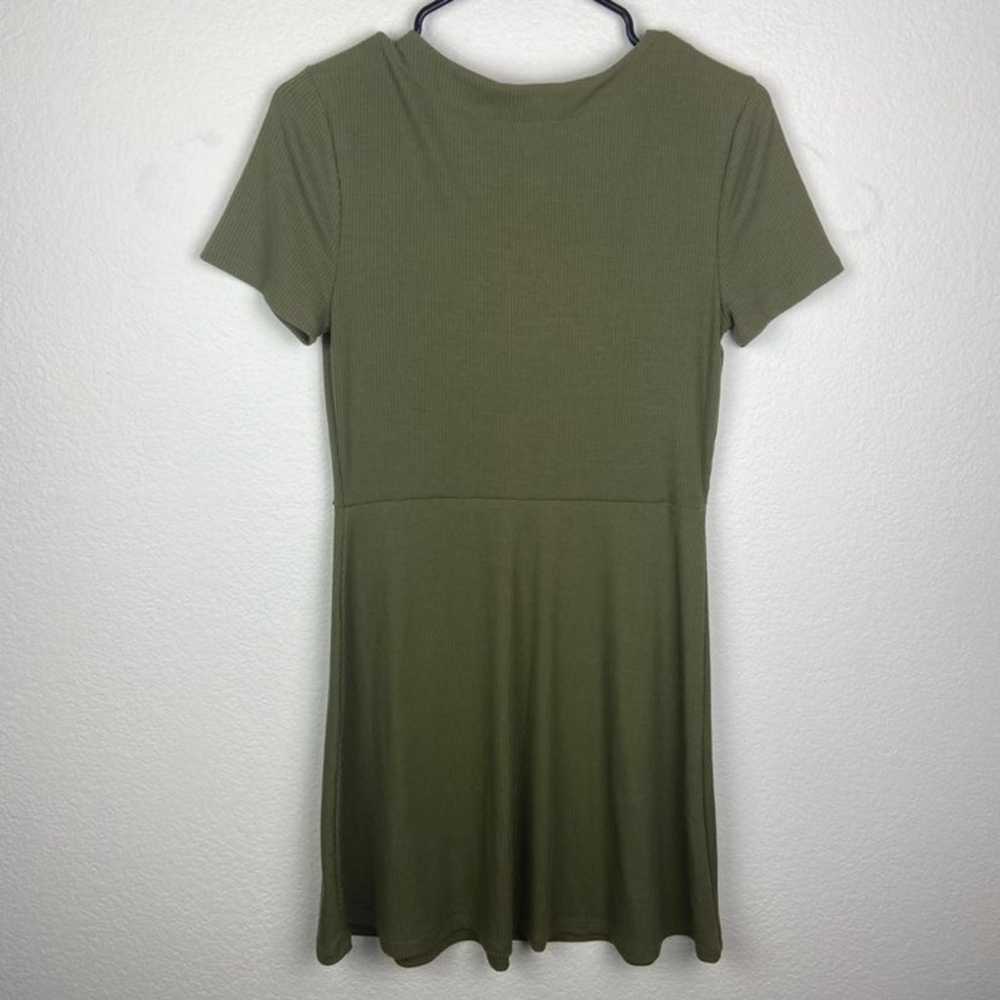 Forever 21 Fit & Flare Green Mini Dress - image 4