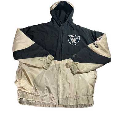 Vintage Nike Pro Line Raiders Jacket 2XL Black NFL Team