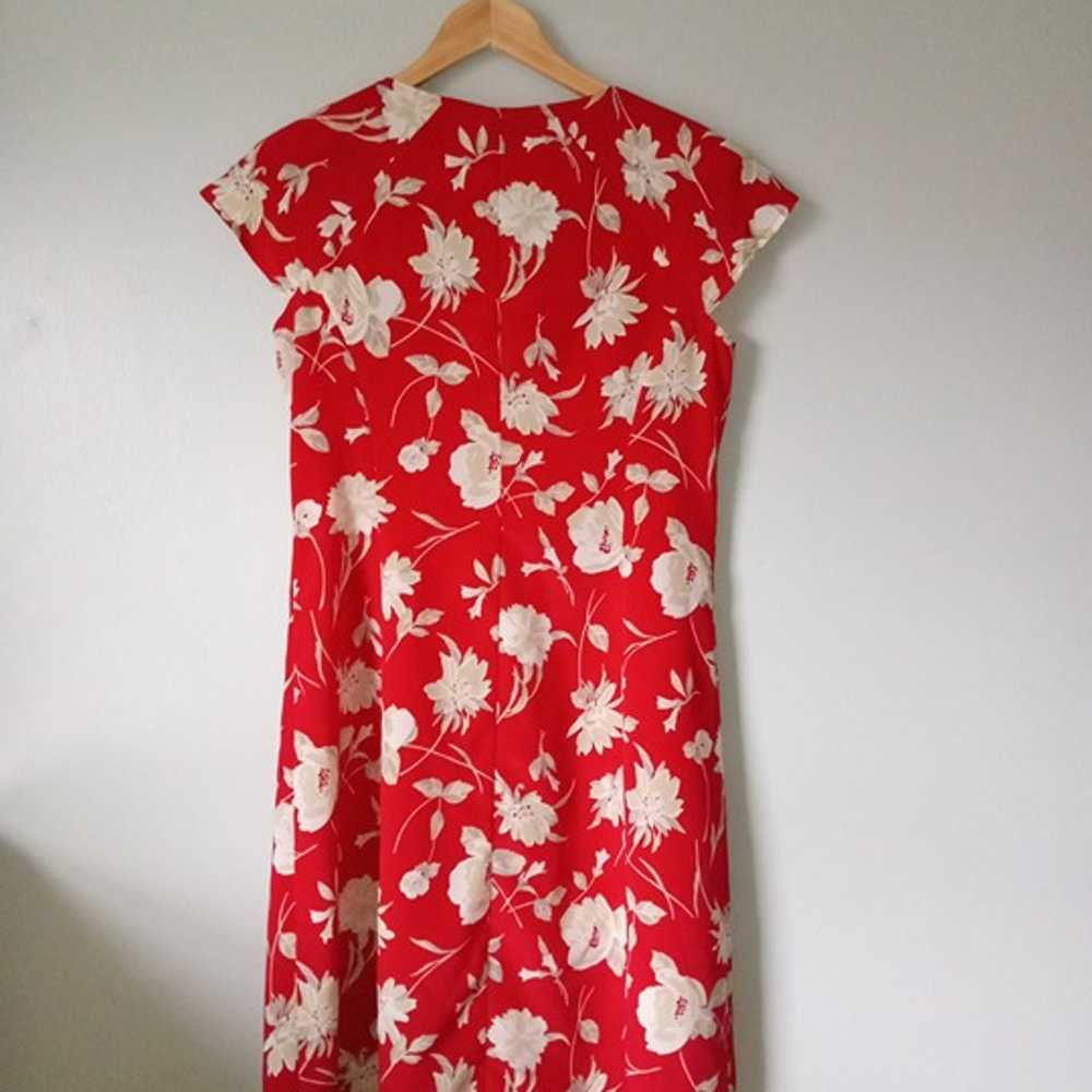 Vintage Clues Red Hawaiian Style Petite Dress - image 3