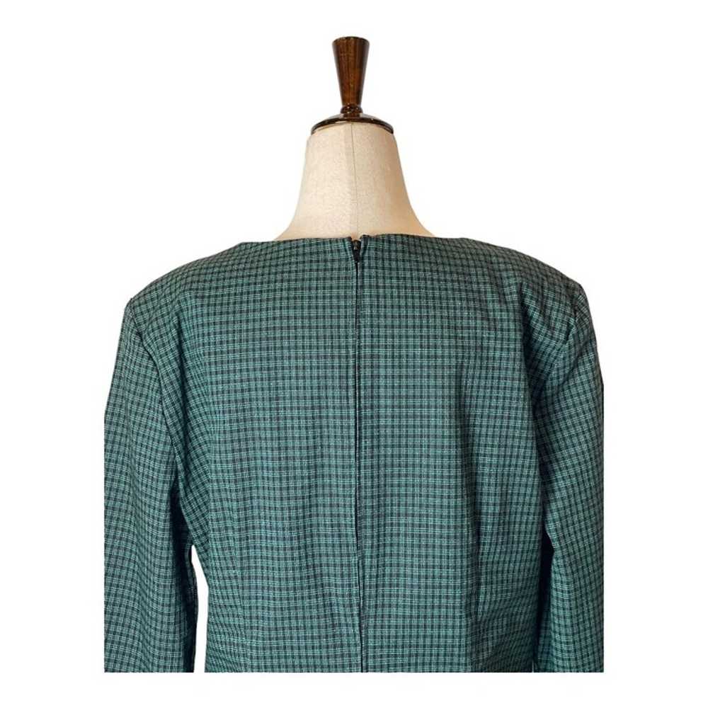 Betsy's Things Vintage Green Plaid Cotton One Pie… - image 4