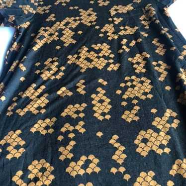 Lularoe Carly Brown/Bronze Arcade Centipede Large 