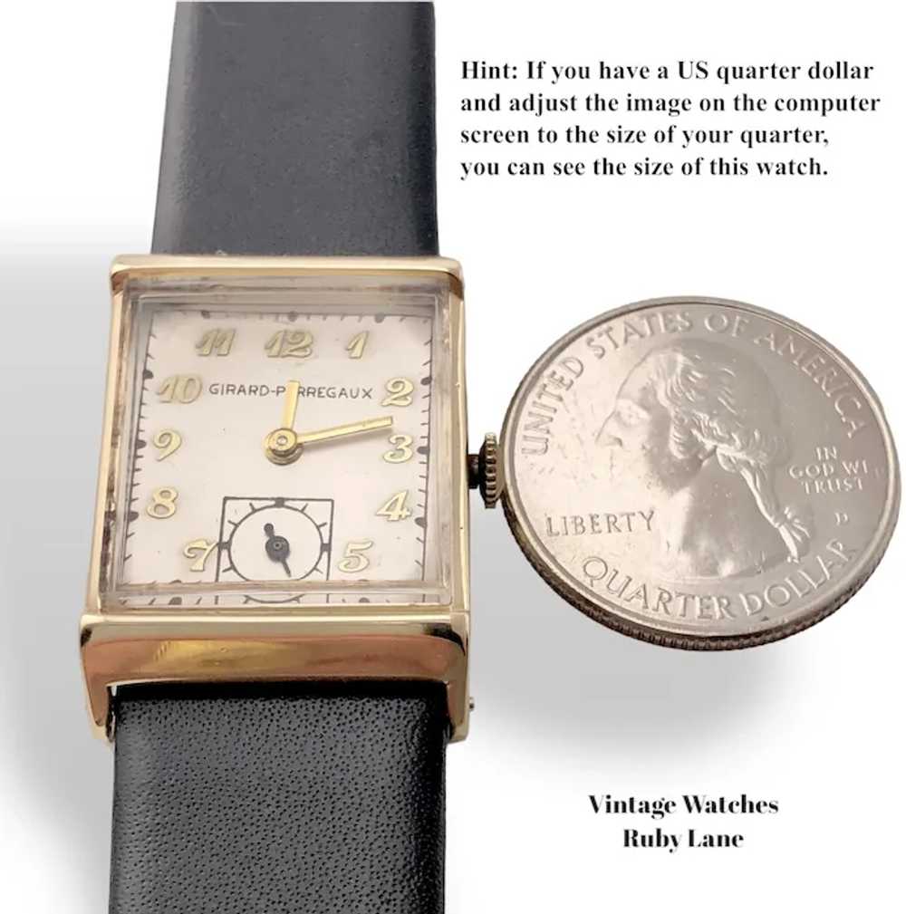 1948 Girard Perregaux 14K Gold Vintage Watch - image 10