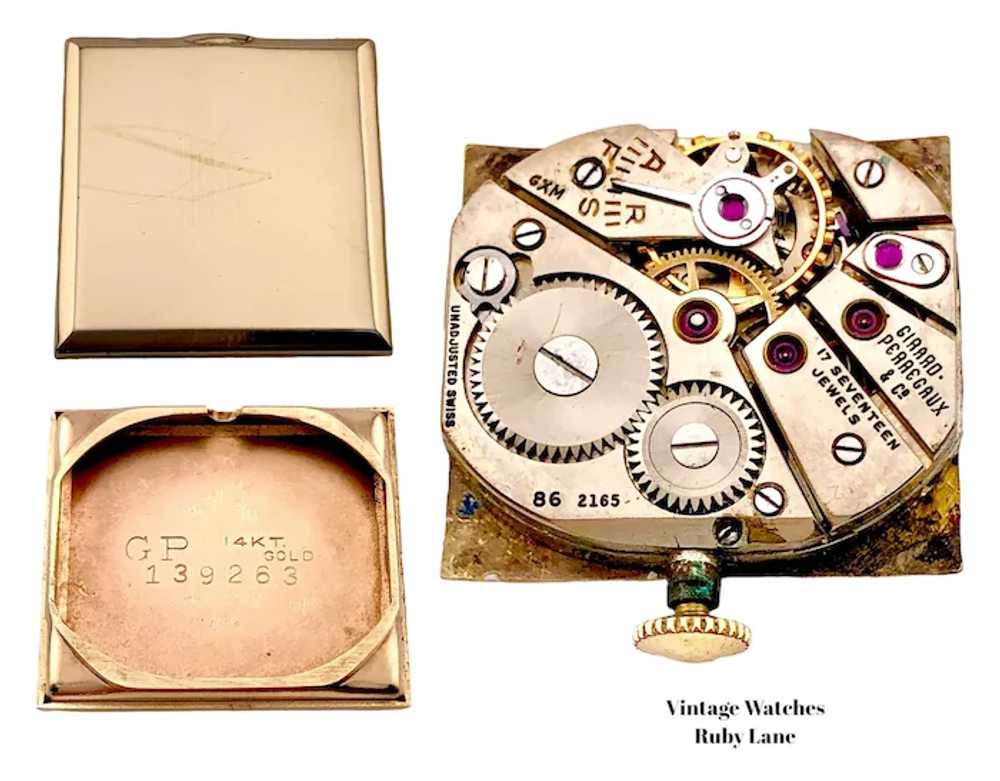 1948 Girard Perregaux 14K Gold Vintage Watch - image 12