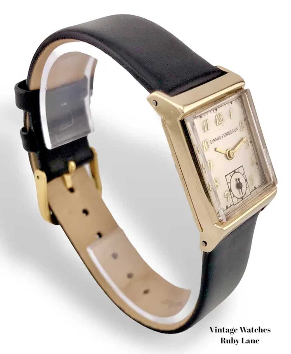 1948 Girard Perregaux 14K Gold Vintage Watch - image 2