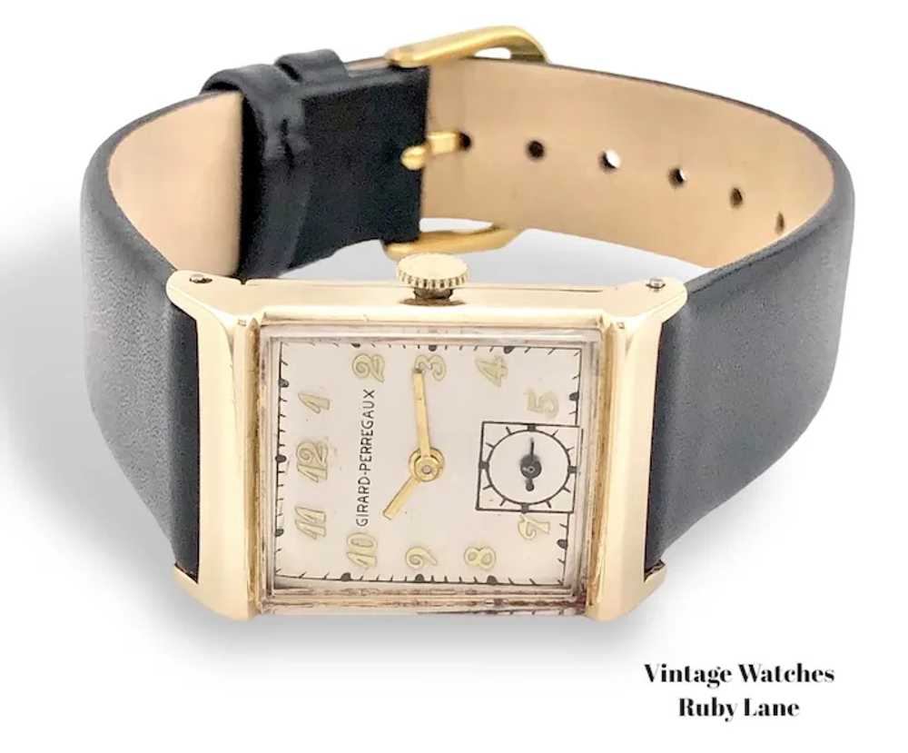 1948 Girard Perregaux 14K Gold Vintage Watch - image 5