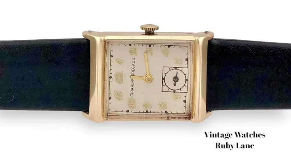 1948 Girard Perregaux 14K Gold Vintage Watch - image 7
