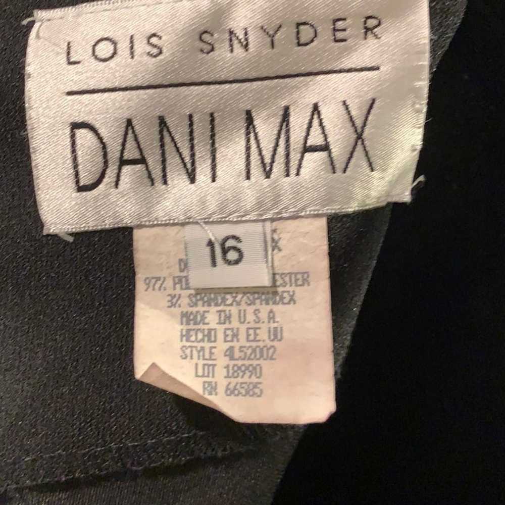 Vintage Lois Snyder Dani Max Black Dress - image 4