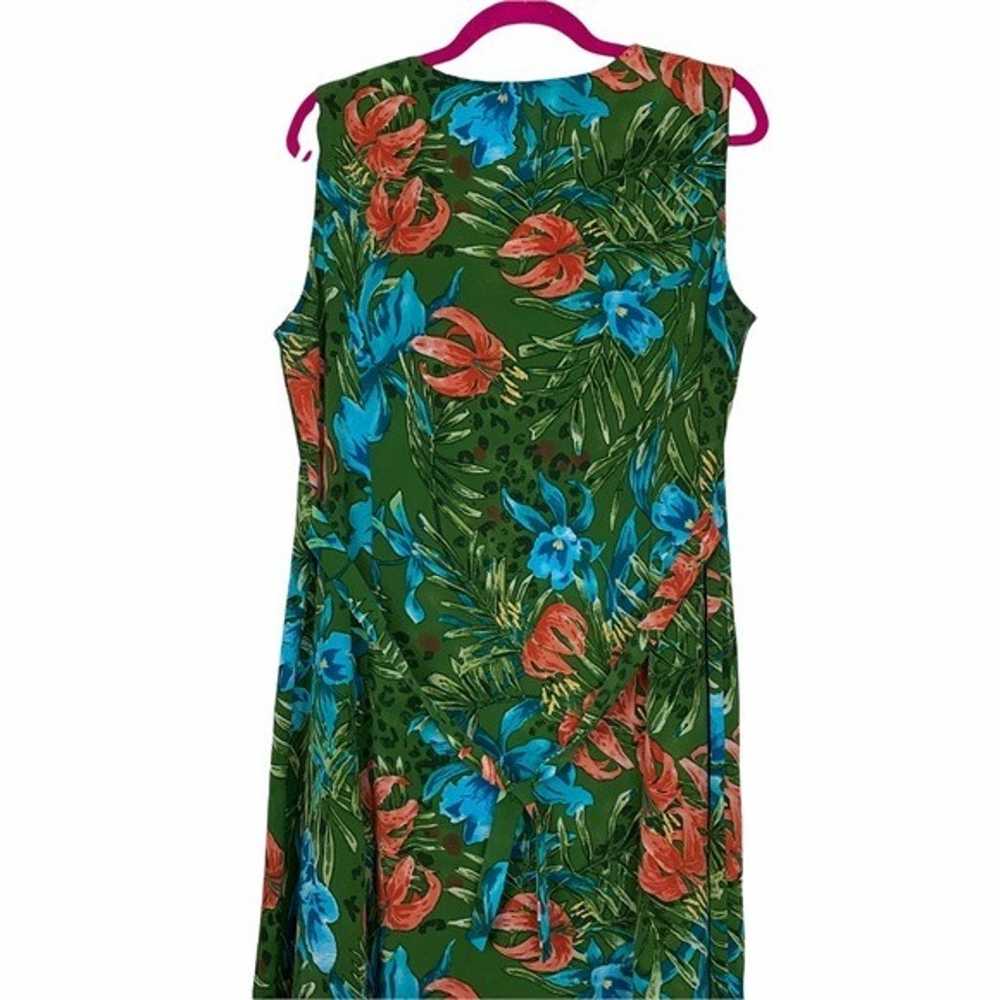 Vintage 80s Betsys Things Tropical Leopard Dress - image 7
