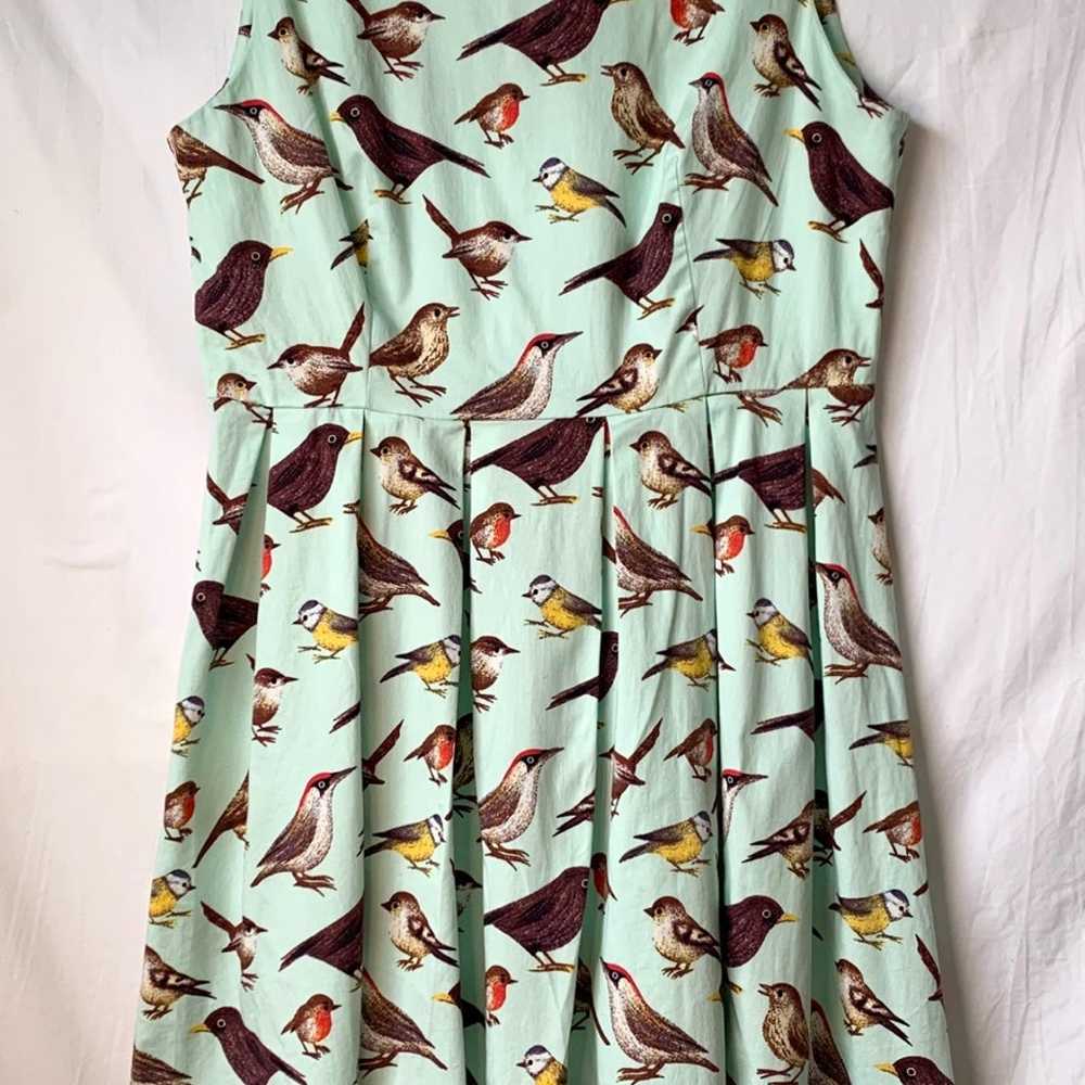 Vintage style dress bird print size 3XL - image 1