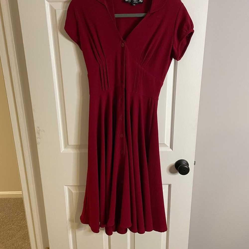 Red vintage inspired dress - image 1