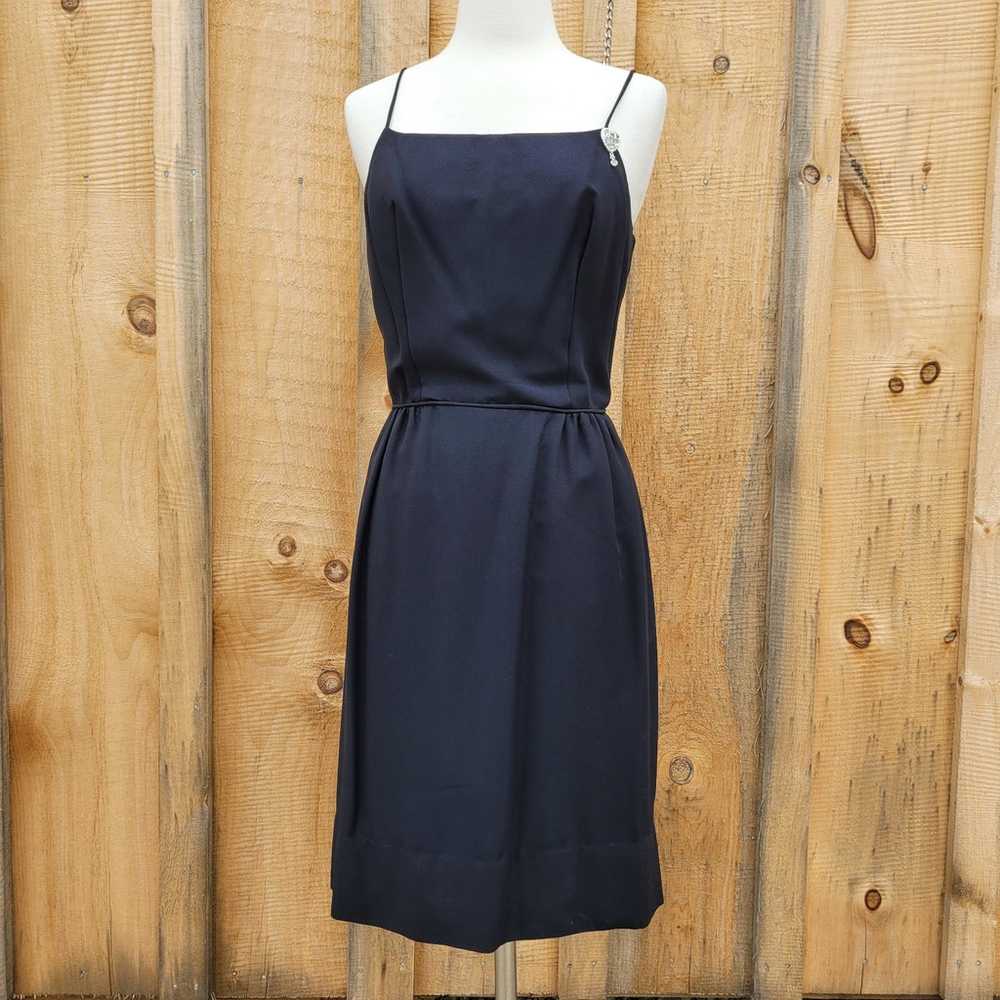 Vintage 1950s Little Black Dress - image 10