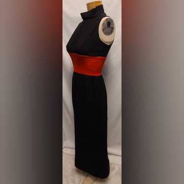 Vintage Maxi Colorblock Dress